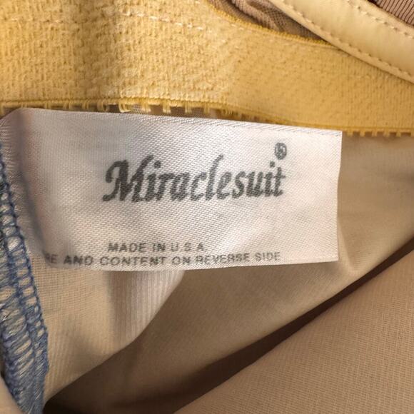 Vintage Miraclesuit Ruched One Piece Bathing Suit Swimwear Size 14 USA Made - Picture 5 of 8